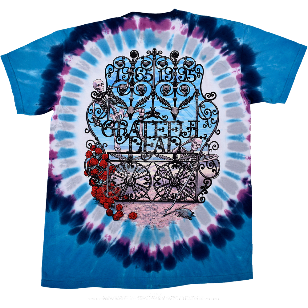 GRATEFUL DEAD 30th Anniversary Tie-Dye T-Shirt