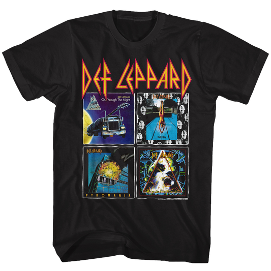 DEF LEPPARD 80's Albums T-Shirt