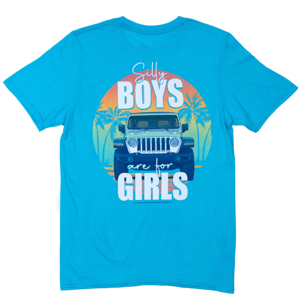 Silly boys Jeeps are for girls t-shirt