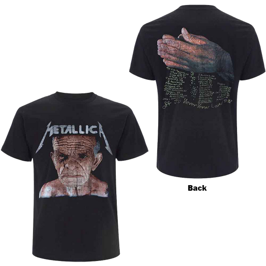 METALLICA Vintage 1991-1992 Off To Never Neverland Tour T-Shirt