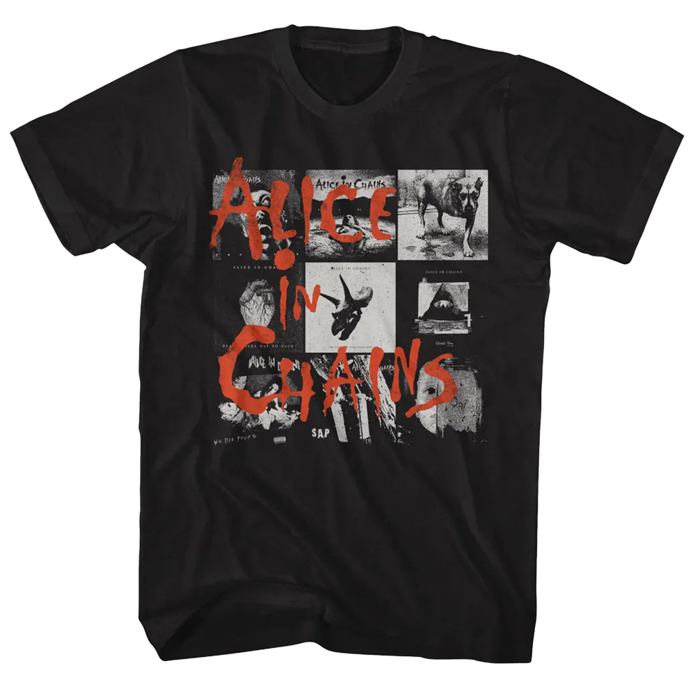 ALICE IN CHAINS Multiple album covers t-shirt