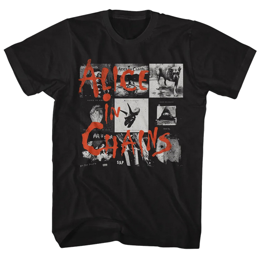 ALICE IN CHAINS Multiple album covers t-shirt