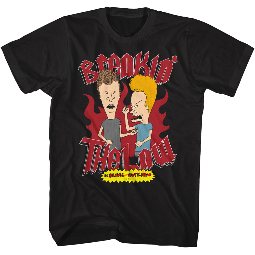 Beavis and Butt-head Breakin' The Law T-Shirt