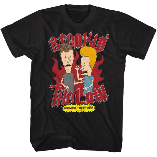 Beavis and Butt-head Breakin' The Law T-Shirt
