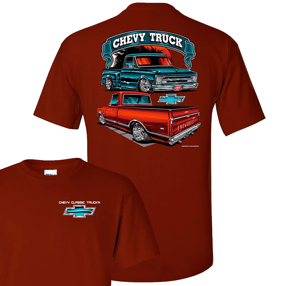 Chevy Classic Truck Maroon T-Shirt