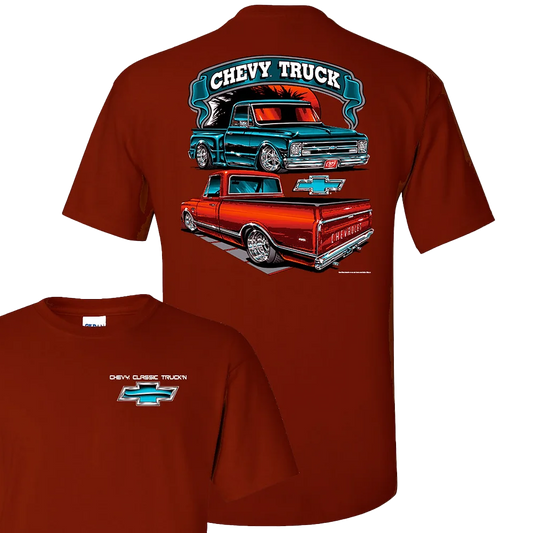 Chevy Classic Truck Maroon T-Shirt