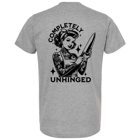 Completely Unhinged Pin Up Girl T-Shirt