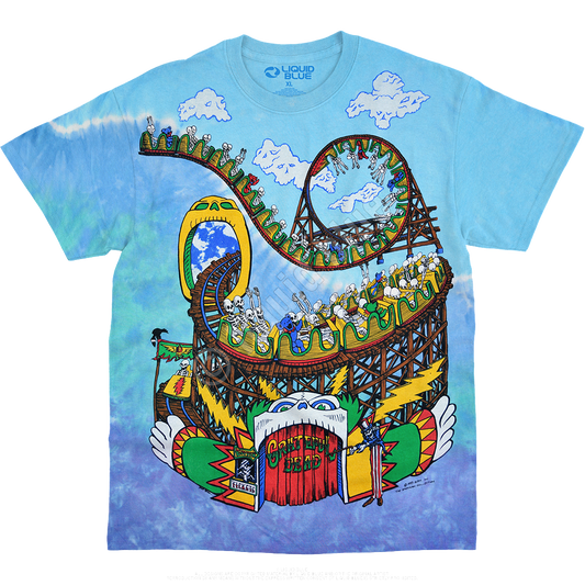 GRATEFUL DEAD Amusement Park Tie Dye T-Shirt