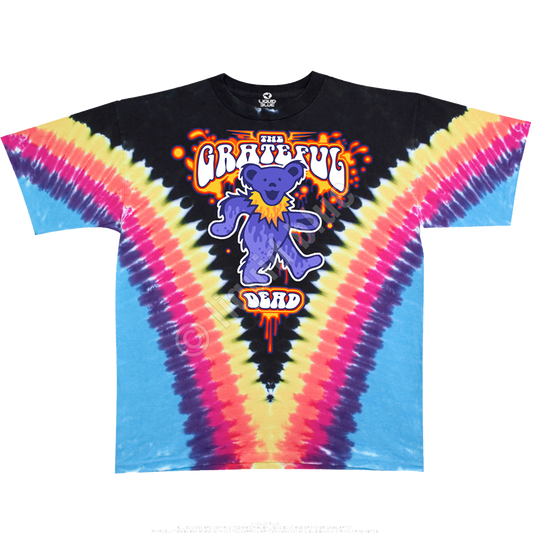 GRATEFUL DEAD Liquid Bear V Tie-Dye T-Shirt