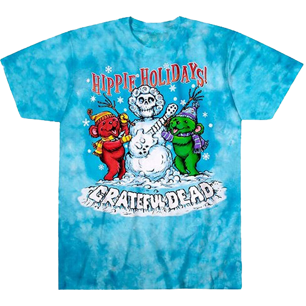 GRATEFUL DEAD Hippie Holidays Tie-Dye T-Shirt