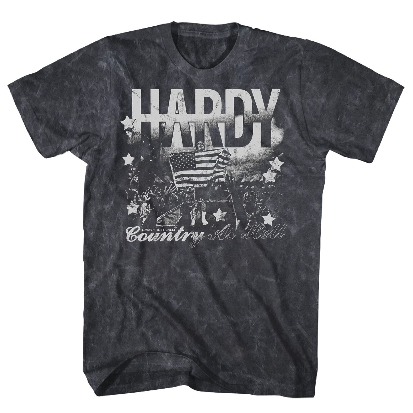 HARDY Country as Hell Black Mineral Wash T-Shirt