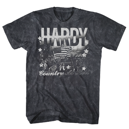 HARDY Country as Hell Black Mineral Wash T-Shirt