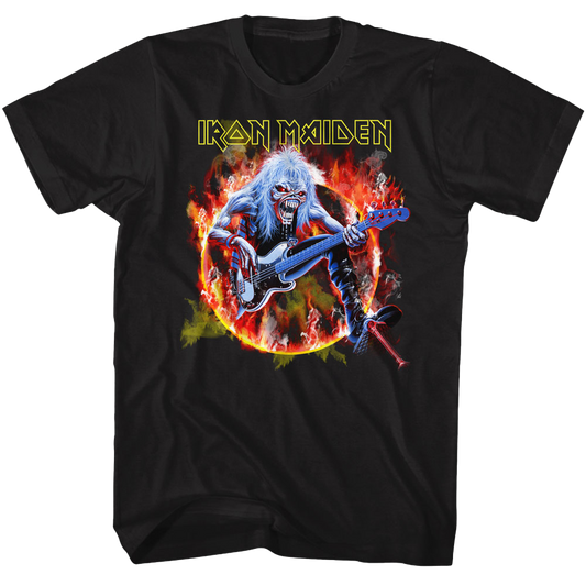 IRON MAIDEN Eddie Flaming Circle T-Shirt