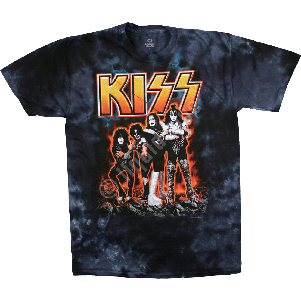 KISS Hotter Than Hell Tie Dye T-Shirt