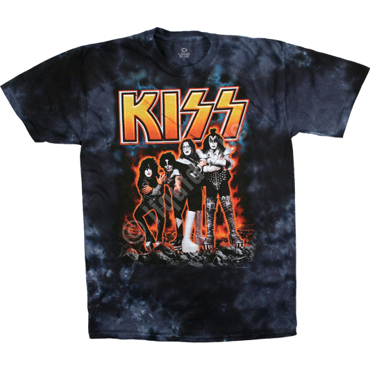 KISS Hotter Than Hell Tie Dye T-Shirt