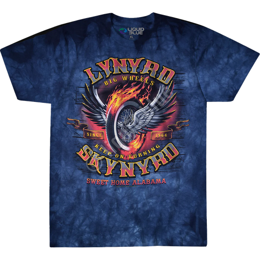 LYNYRD SKYNYRD Big Wheels Tie-Dye T-Shirt