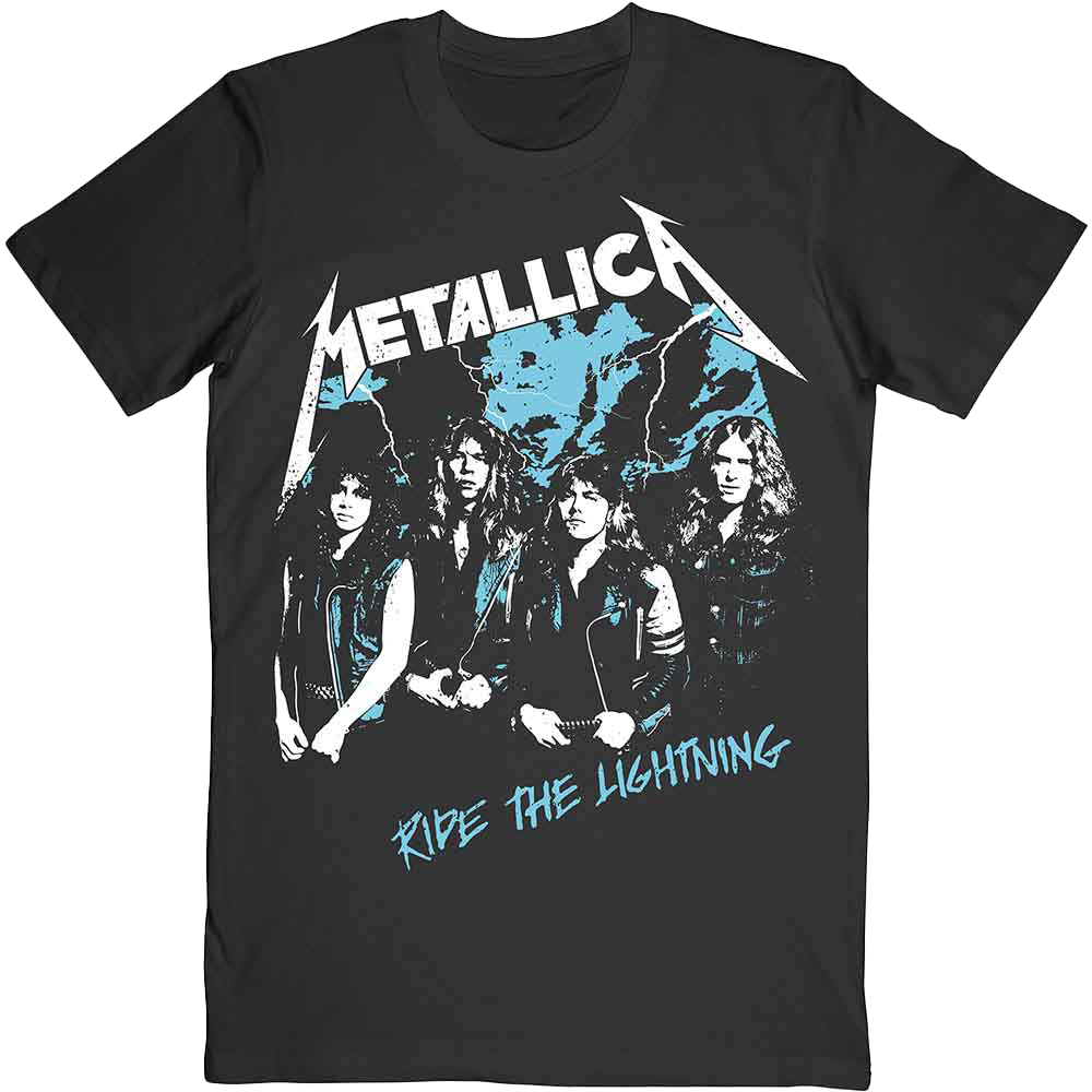 METALLICA Vintage Ride The Lightning Band Photo T-Shirt