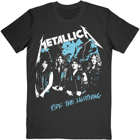 METALLICA Vintage Ride The Lightning Band Photo T-Shirt