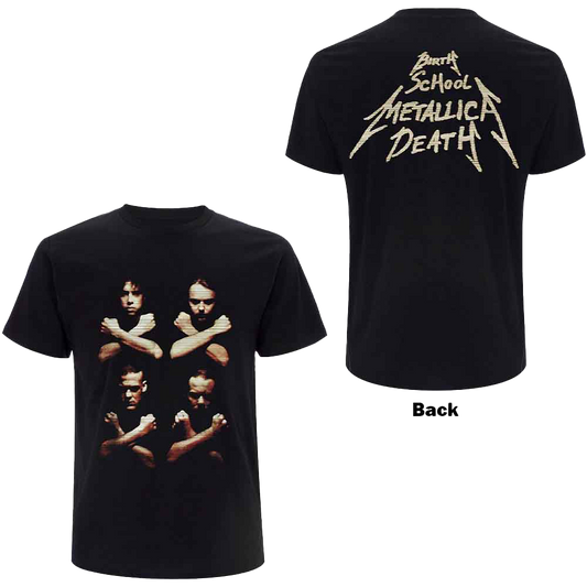 METALLICA Vintage 1992 Birth School Death Double Sided T-Shirt
