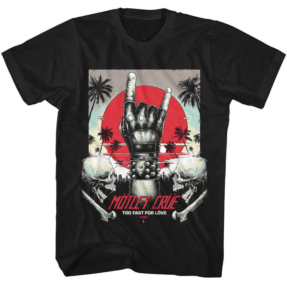 MOTLEY CRUE Too Fast For Love 1981 Tour T-Shirt