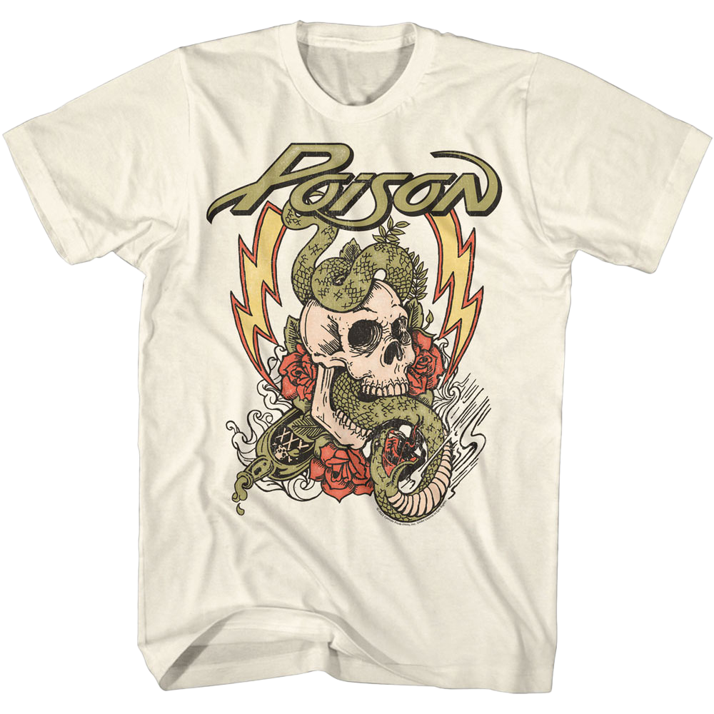 POISON Fade Color Skull T-Shirt