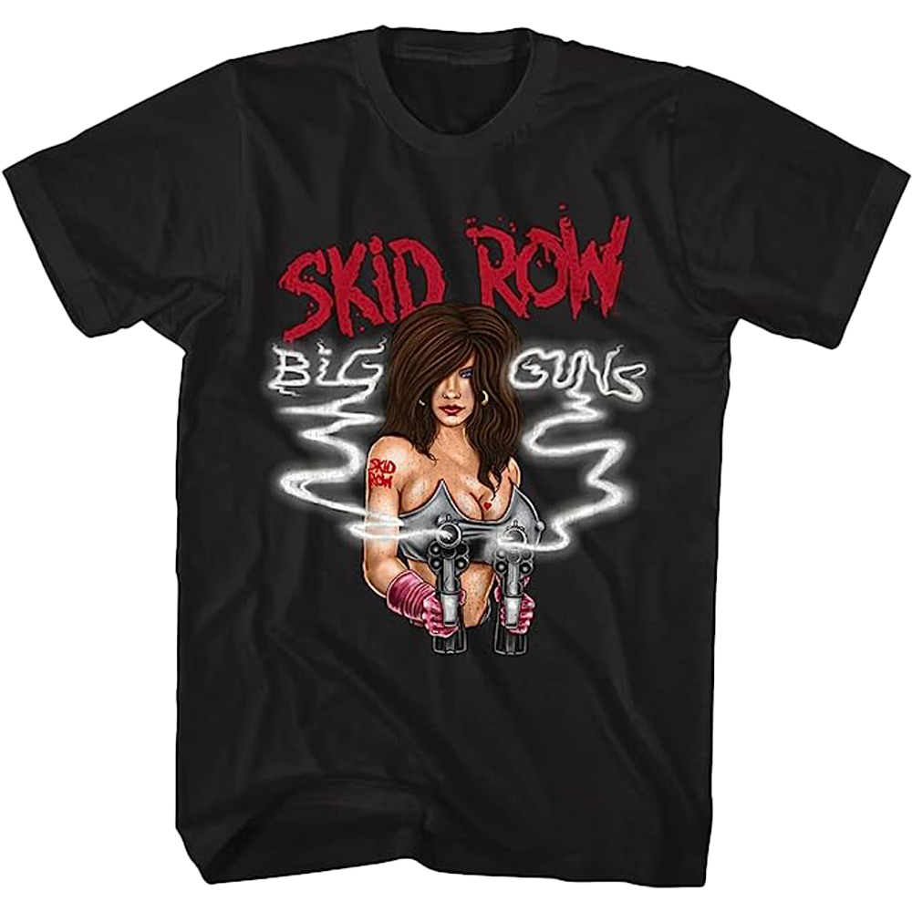 SKID ROW Big Guns 1990 Album Cover T-Shirt