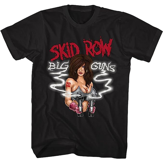 SKID ROW Big Guns 1990 Album Cover T-Shirt