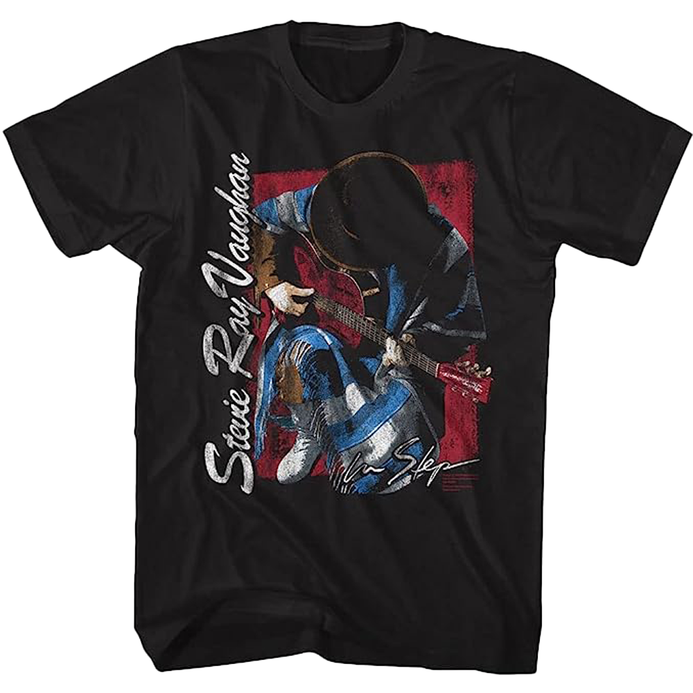 Stevie Ray Vaughan Playing the Guitar T-Shirt