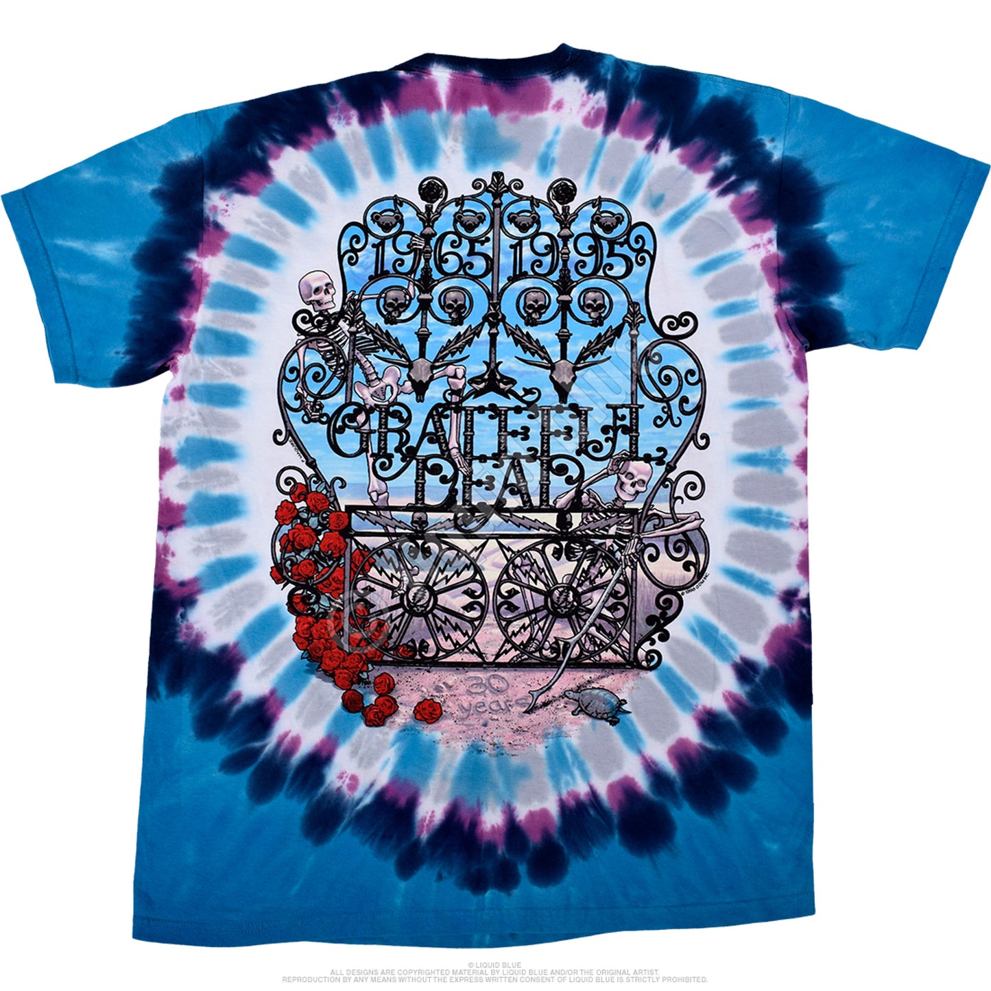 GRATEFUL DEAD 30th Anniversary Tie-Dye T-Shirt