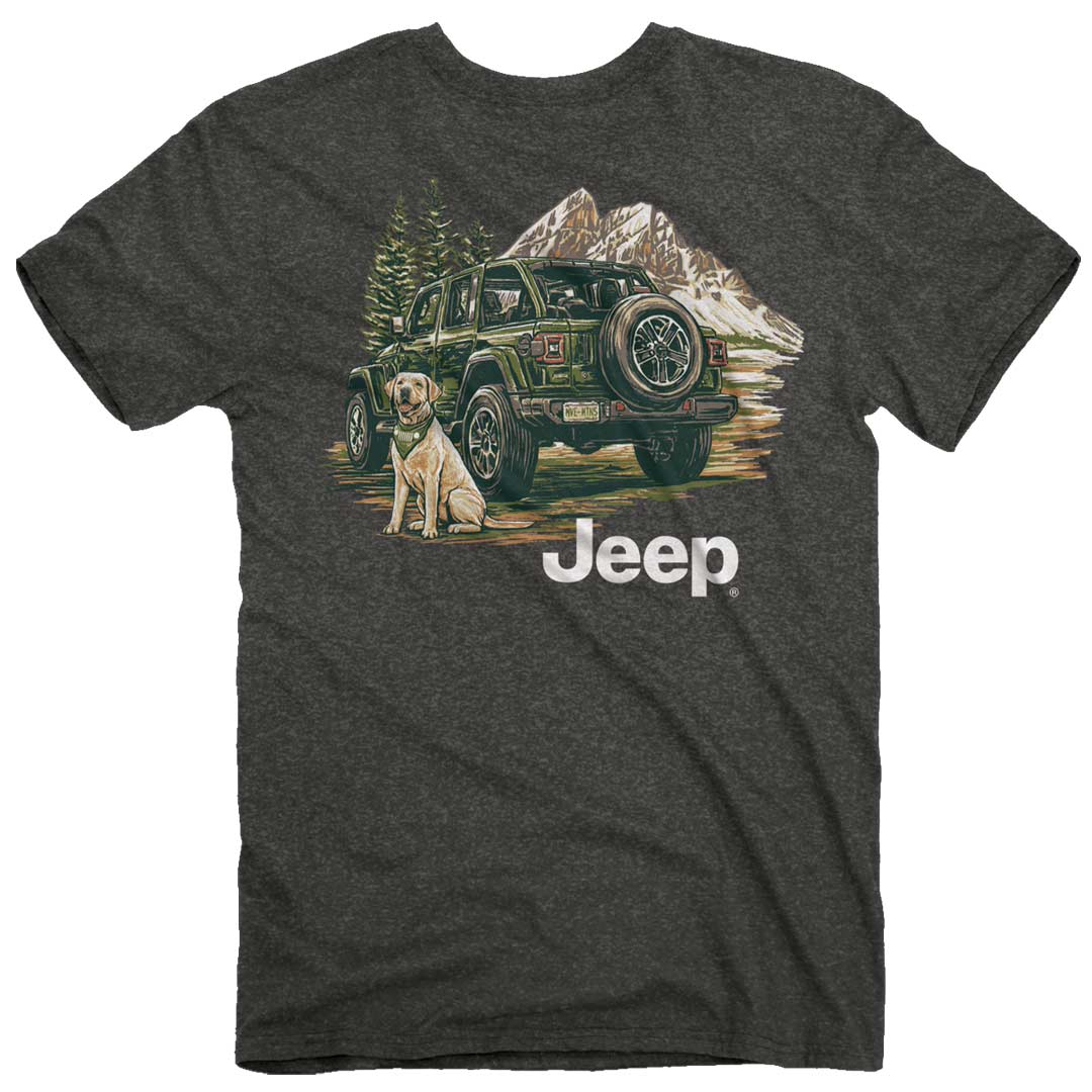 Mountain dog Jeep t-shirt