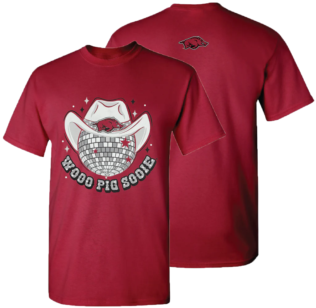 AR WOOO PIG SOOIE Disco Cardinal T-Shirt