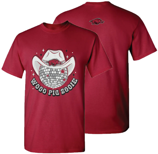 AR WOOO PIG SOOIE Disco Cardinal T-Shirt