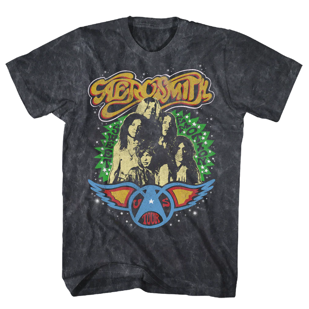 AEROSMITH Sweet Emotion US Tour Acid Wash  T-Shirt