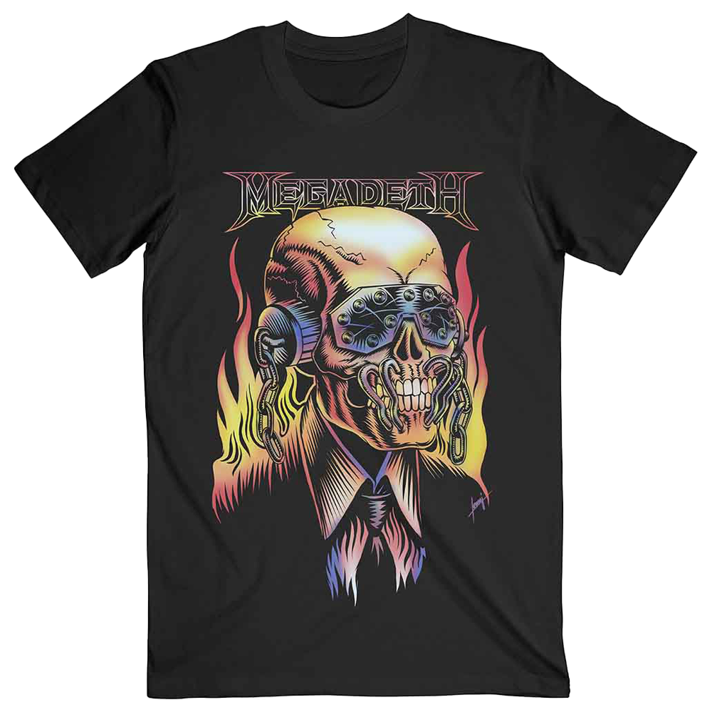 MEGADETH Flaming Vic T-shirt