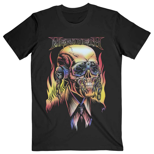 MEGADETH Flaming Vic T-shirt