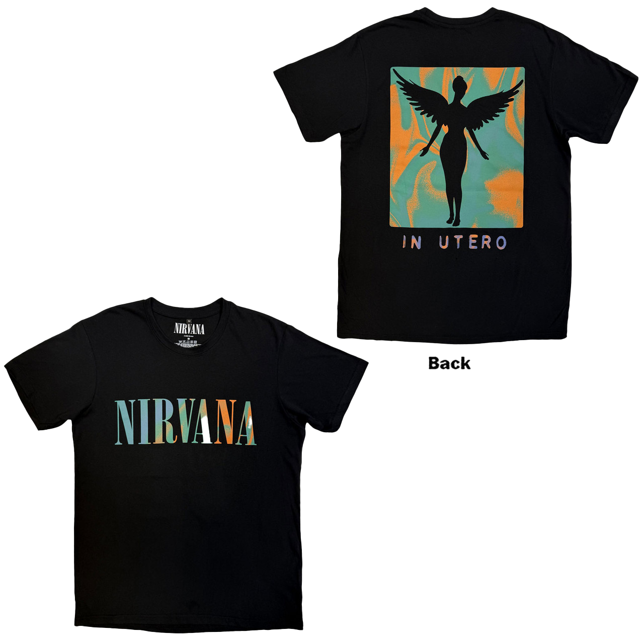 NIRVANA In Utero Double Sided Carbon T-Shirt