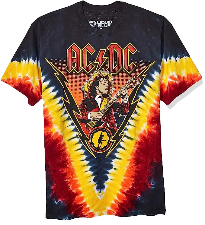 AC/DC Angus Lightening Tye Dye T-Shirt