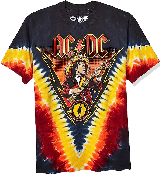 AC/DC Angus Lightening Tye Dye T-Shirt