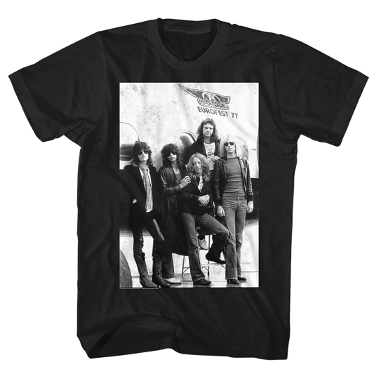 AEROSMITH Eurofest 1977 Vintage Photo t-shirt