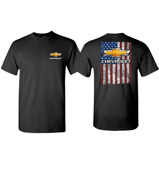 Chevy Bowtie American Flag T-shirt