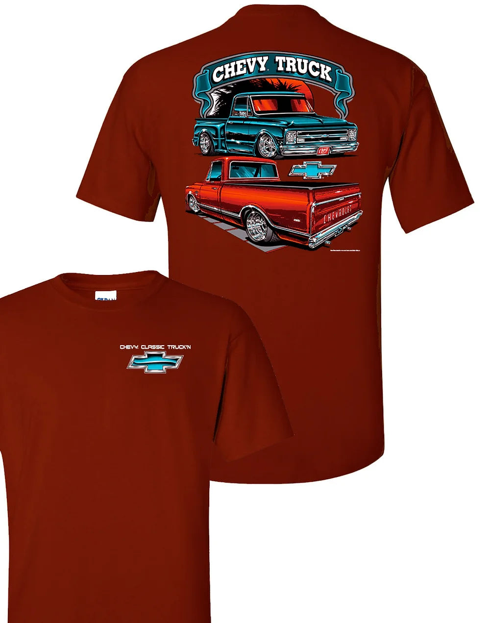 Chevy Classic Truck Maroon T-Shirt