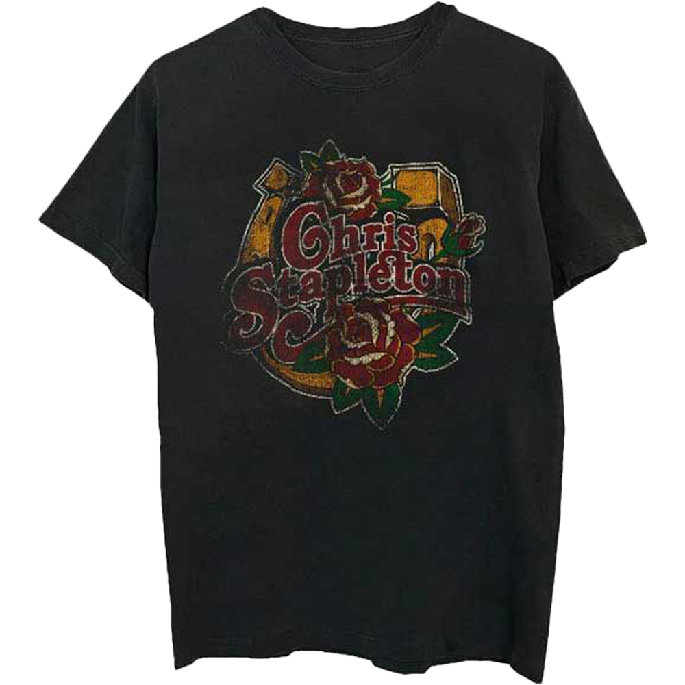 Chris Stapleton Horseshoe Roses T-Shirt