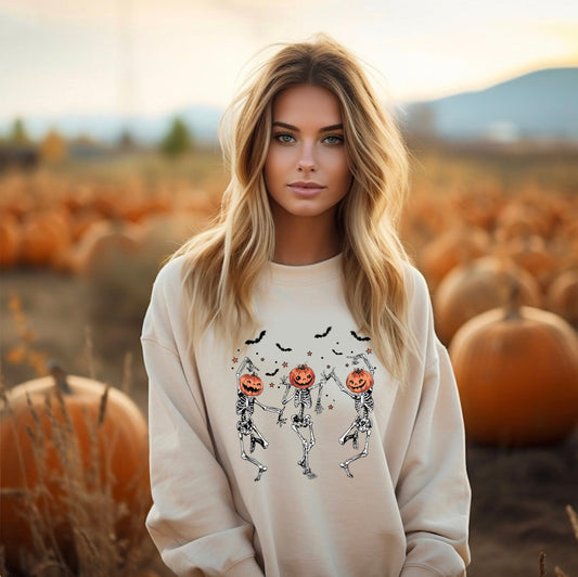 Skeleton Pumpkinhead Sweatshirt