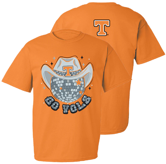 Tennessee Go Vols Disco TN Orange T-Shirt