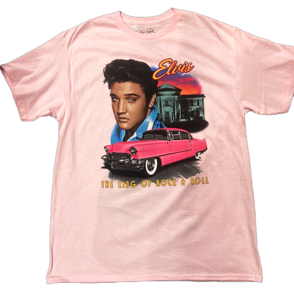 Elvis Graceland Pink Cadillac T-Shirt