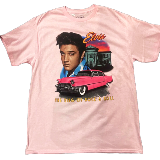 Elvis Graceland Pink Cadillac T-Shirt