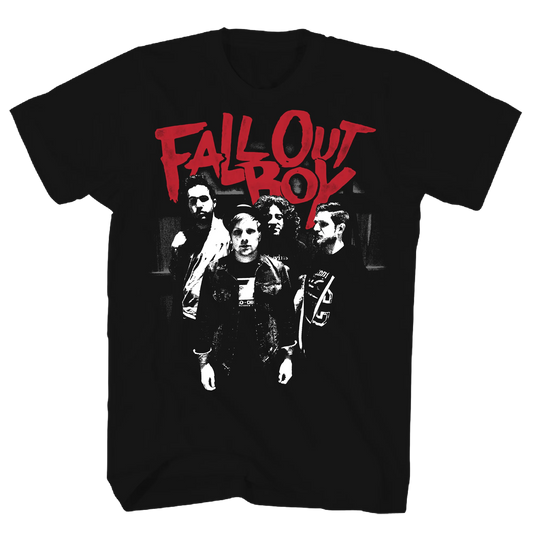 FALL OUT BOY Punk Scratch Band Photo T-Shirt