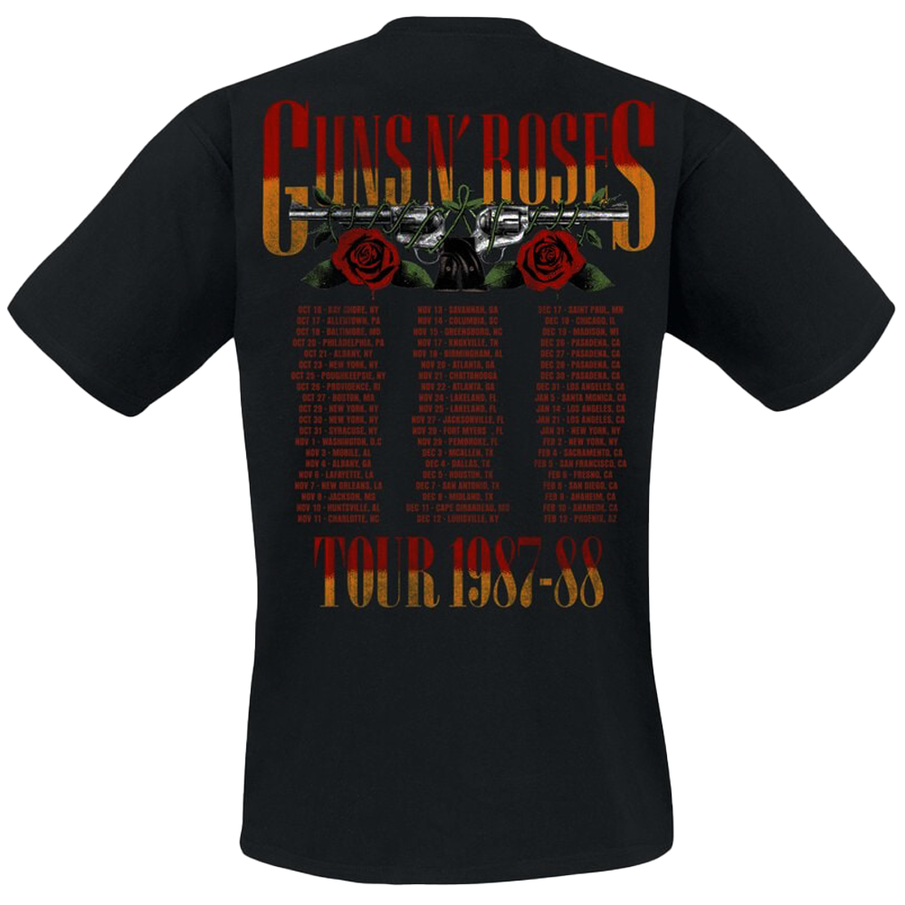 GUNS N ROSES 1987-88 Tour T-Shirt