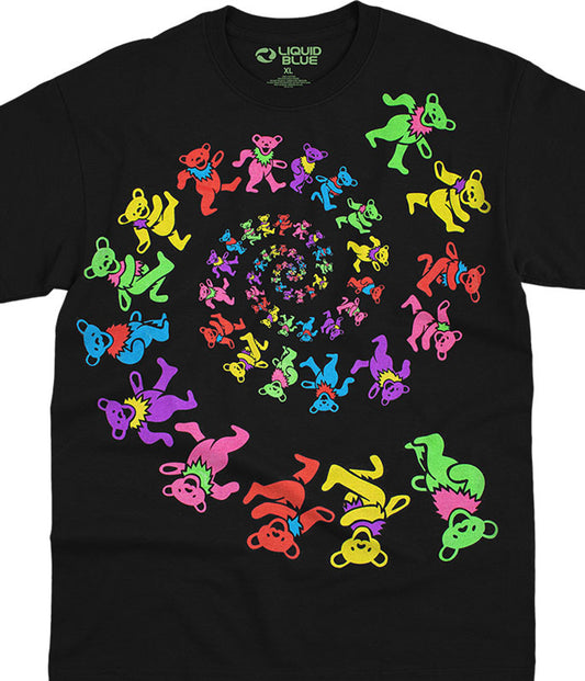 GRATEFUL DEAD Spiral Bears Blacklight T-Shirt