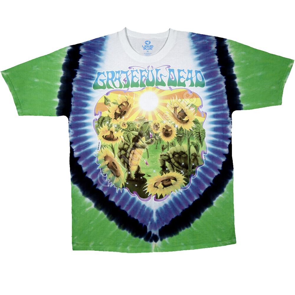 GRATEFUL DEAD Sunflower Terrapin Tie-Dye T-Shirt